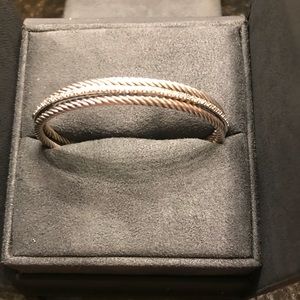 SOLD***David Yurman diamond cable bracelet.